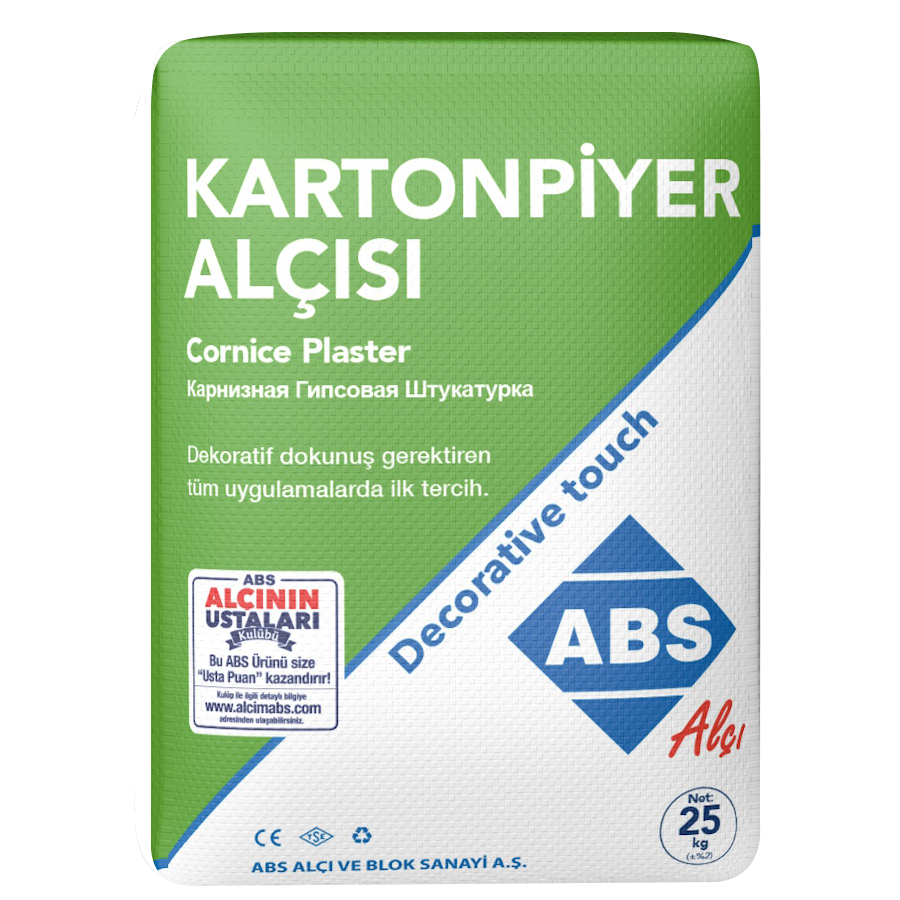 ABS KARTONPİYER ALÇI (25KG) - 1